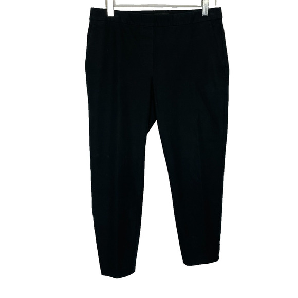 Women's 8 Theory Black Thaniel Approach Pull-On Slim Fit Pants - Picture 1 of 5